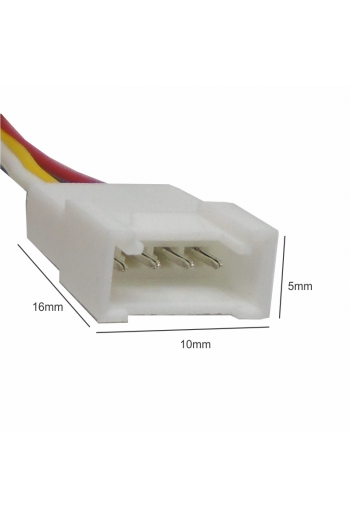 870-822 Conector Arnés Macho Hembra de 4 Vías, Tipo JST M22, Paso 2mm