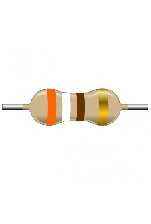 R390E-1 Resistencia de Carbón 390 ohms 1 Watt