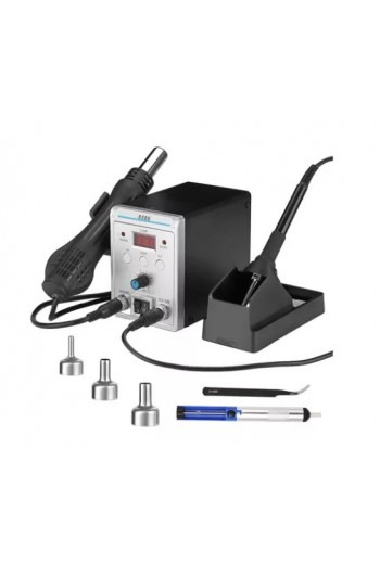 XS-390 Estación Para Soldar 2 En 1 Cautín Soldadura Aire Caliente