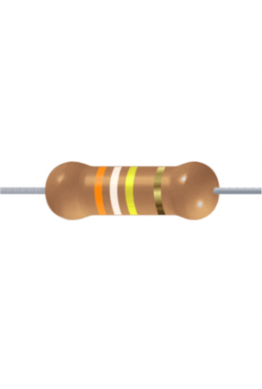 R390K-1-2 Resistencia de Carbón 390Kohms 1/2 Watt