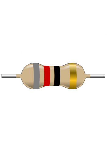 R82E-1 Resistencia de Carbón 82 ohms 1 Watt