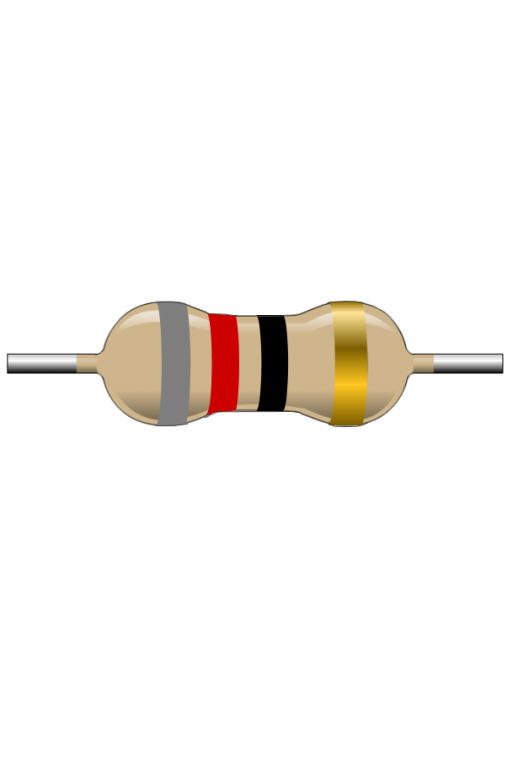 R82E-1 Resistencia de Carbón 82 ohms 1 Watt