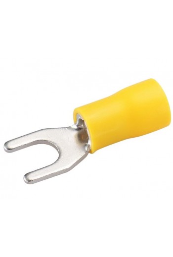 TU-867 Terminal Tipo  U  3/16" Forro Amarillo Calibre 10-12