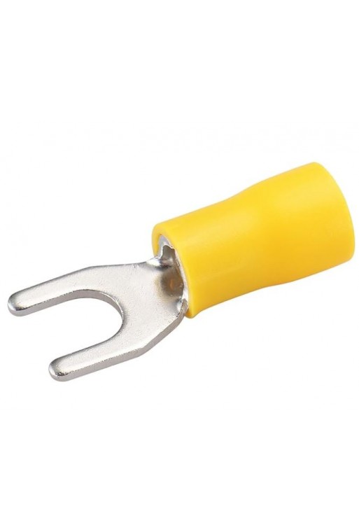 TU-867 Terminal Tipo  U  3/16" Forro Amarillo Calibre 10-12