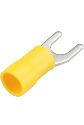 TU-867 Terminal Tipo  U  3/16" Forro Amarillo Calibre 10-12