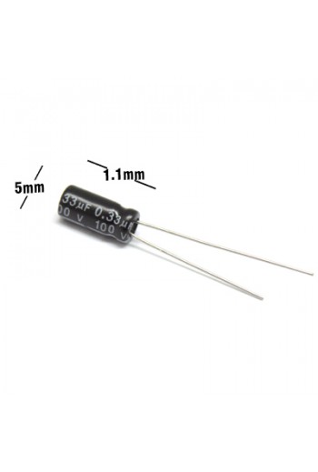CE-.33-100V Capacitor Electrolítico 0.33uF 100V 105C