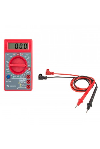MUL-005 Multímetro Digital Básico, Color Rojo