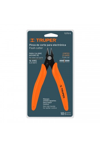 T275-5 Pinza para Electrónica 5" de Corte al Ras 17314