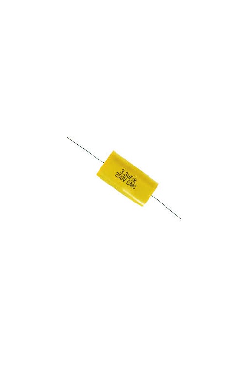CPM-3.3-250 Capacitor de Poliester  Metalizado para Tweeter tipo Bala 3.3uF 250V