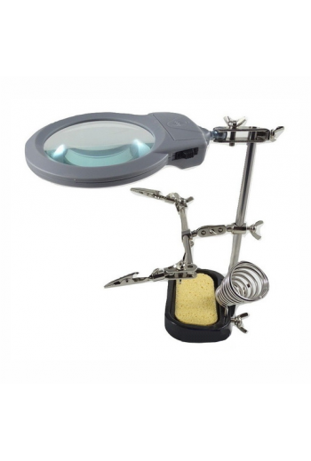 110-246 Soporte para Cautin con Lupa