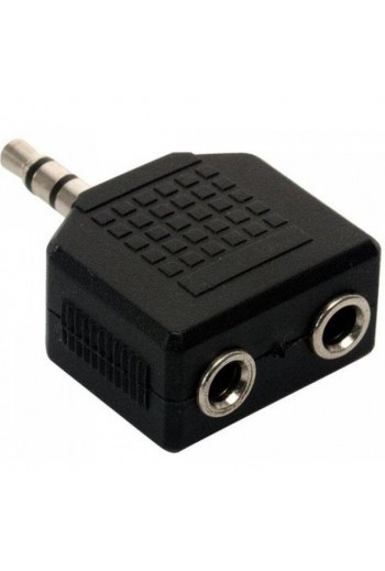 705-106 Adaptador 2 JACK 3.5 8T a PLUG 3.5 8T