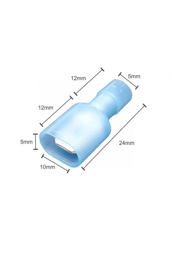 520-817 Terminal Macho de Latón Tipo Faston 14 - 16 AWG