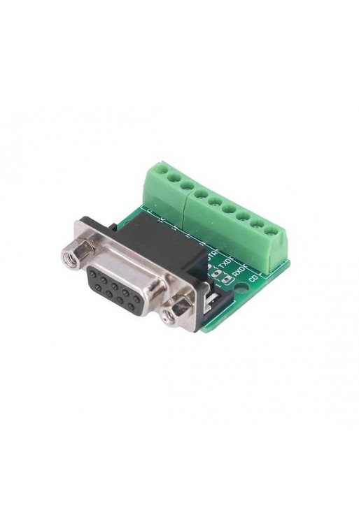XS-572 Adaptador Conector D-SUB DB9 RS232 RS485  a Terminal Atornillable