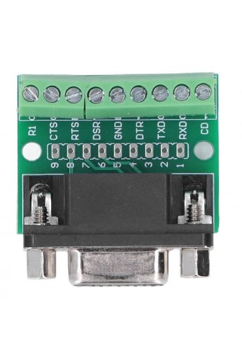 XS-572 Adaptador Conector D-SUB DB9 RS232 RS485  a Terminal Atornillable, Hembra Serie ADPT