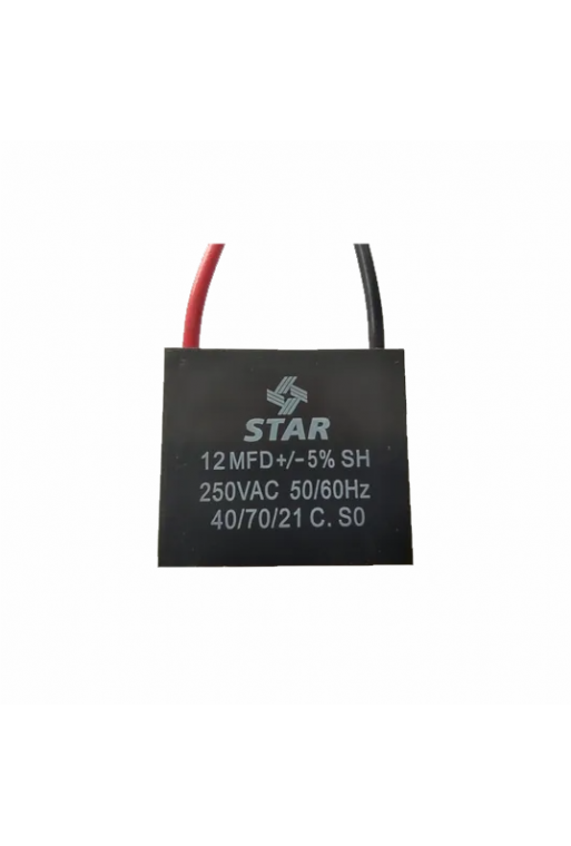 SV-12 Capacitor para Ventilador 12MF 210V  50-60Hz