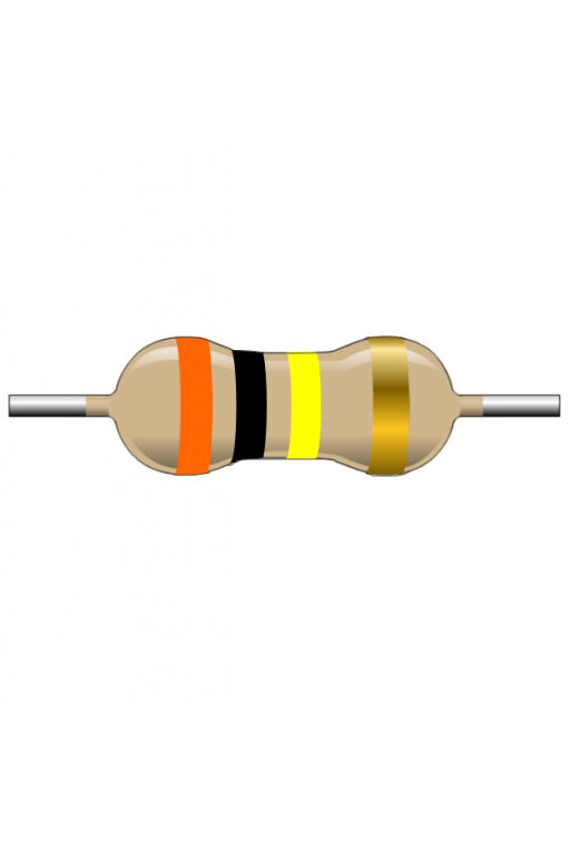 R300K-1 Resistencia de Carbón 300k ohms 1 Watt