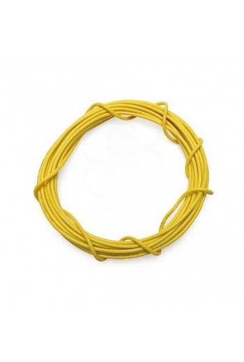 ALA24-AMA Alambre Calibre 24 para Proto Color Amarillo Por Metro (690-821)