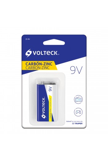 ZI-9V Pila Batería 9V Zinc Carbón