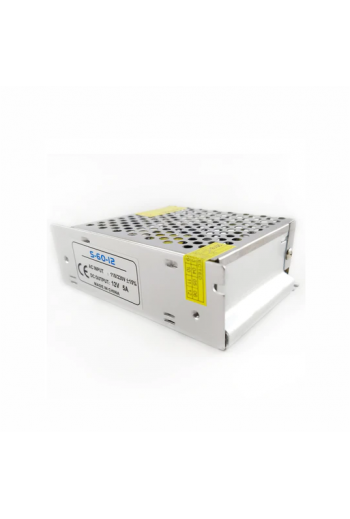 S-60-12 Fuente de Poder Conmutada 12V 5A 60W, Entrada 110-220VAC