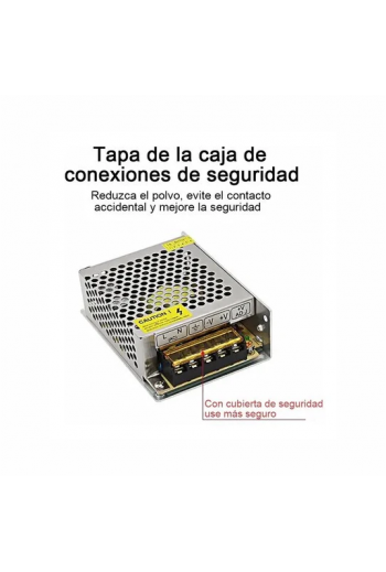 S-60-12 Fuente de Poder Conmutada 12V 5A 60W, Entrada 110-220VAC