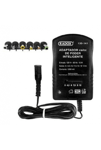 130-141 Adaptador Eliminador Fuente de Poder Cargador Inteligente Universal CA CC 1200 mA