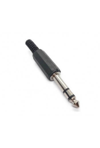 705-939 Plug 6.3mm Estéreo Plástico con Resorte