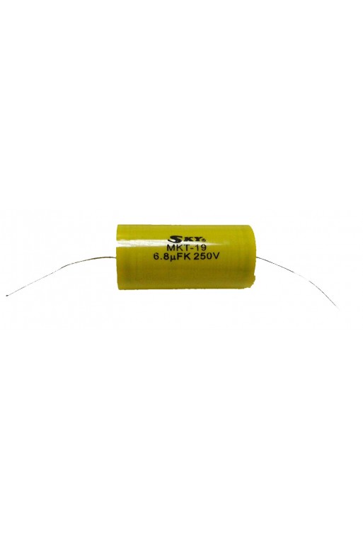 CPM-6.8-250 Capacitor de Poliester  Metalizado para Tweeter tipo Bala 6.8uF 250V