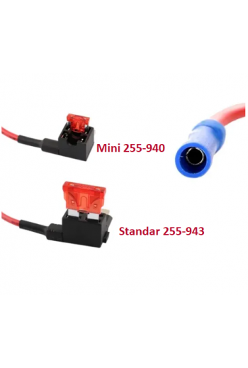 255-940 Adaptador Automotriz para Porta Fusible de Clavija Mini con Derivación