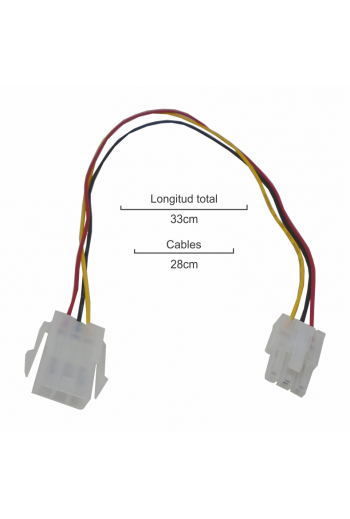 870-832 Conector Arnés Macho Hembra de 3 Vías, Tipo MINITEK, Paso 4.96mm