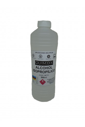 QUI-ALC-500 Alcohol Isopropilico 500mL QUIMOX