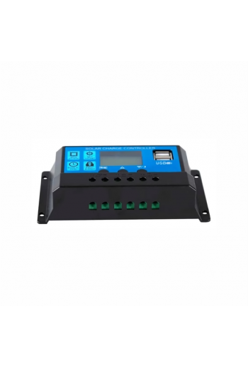 XS-439 Controlador de Carga Solar 30A 12V 24V, Con USB y LCD YJSS-30A