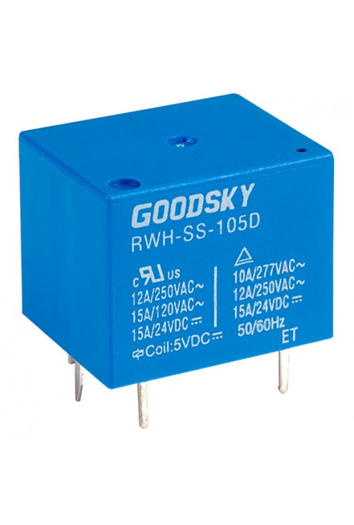 SH-05VDC Relevador de 5V a 12A 1P 2T