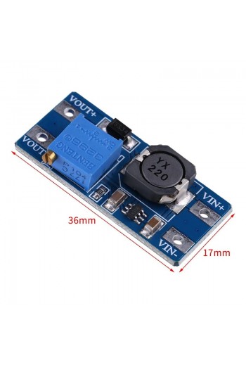 XS-179 Elevador de Voltaje Ajustable Step Up BOOST MT3608 2-24V 2A 6W