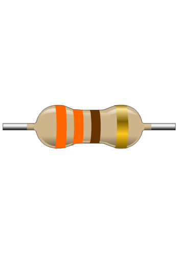 R330E-1-2 Resistencia de Carbón 330 ohms 1/2 Watt
