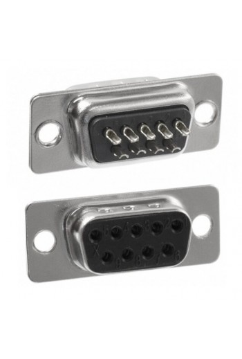 500-109 Conector DB9 DB-9 Hembra para Soldar