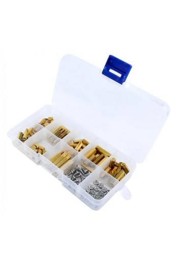 XS-303 Kit De 120 Separadores Standoff Hexagonales Y Tornillos  M3 De Latón