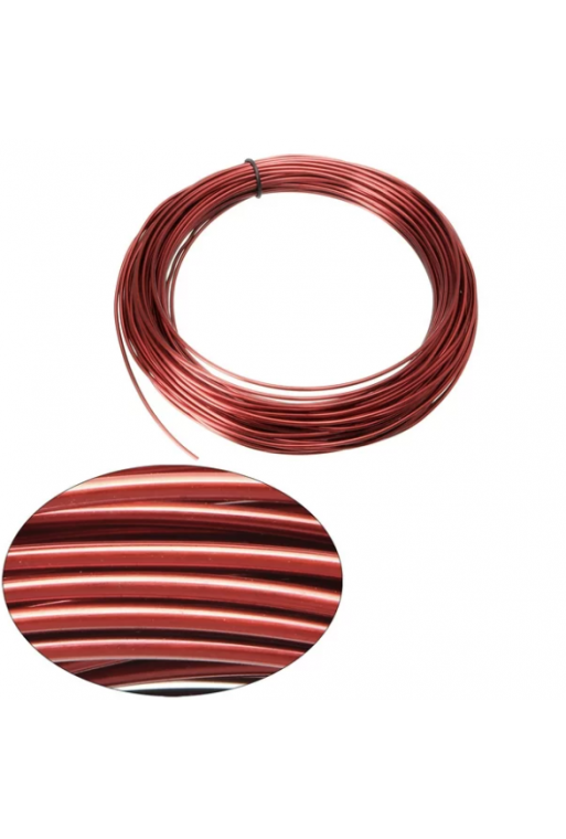 690-1050 Alambre Magneto de Cobre Esmaltado Calibre 16 AWG Dia 1.31mm IUSA para Inductor Bobina (por metro)
