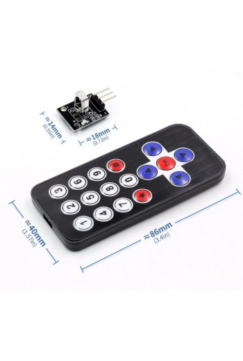 XS-83 Kit Sensor IR HX1838  KY-022 con Control Remoto Inalámbrico Infrarrojo