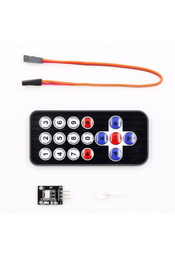 XS-83 Kit Sensor IR HX1838  KY-022 con Control Remoto Inalámbrico Infrarrojo