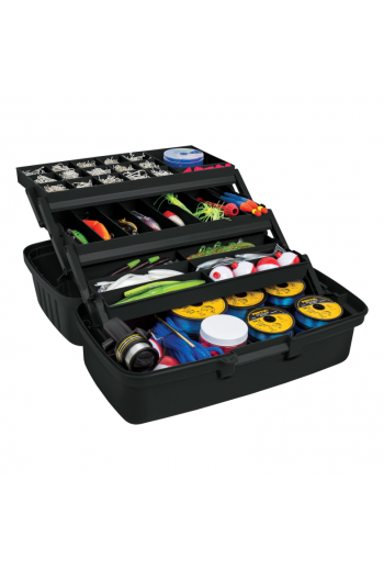 CPE-16N Caja para Pesca Organizador de 16" Color Gris con Tapa Naranja 10539