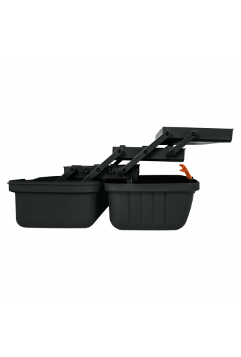 CPE-16N Caja para Pesca Organizador de 16" Color Gris con Tapa Naranja 10539