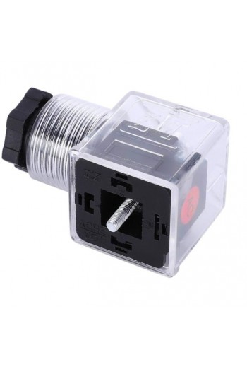 750-1000 Conector de Válvula de Bobina para Solenoide AC 110V 220V, Con LED Indicador