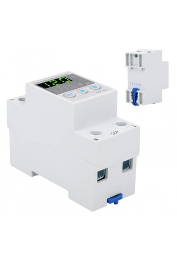 850-1000 Monitor Supervisor de Voltaje, Protector Ajustable 110V 63A, SVP-912, Riel DIN