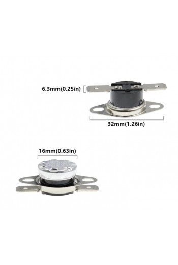 KSD301-200-NC Termostato KSD301 200°C 250V 10A Normalmente Cerrado