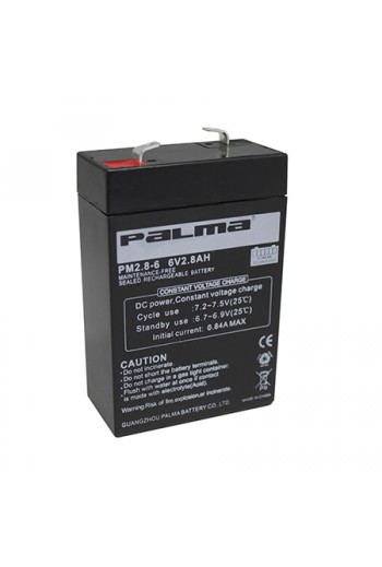 660-1008 Bateria Recargable Sellada de Acido Plomo 6V 2.8A PM2.8-6
