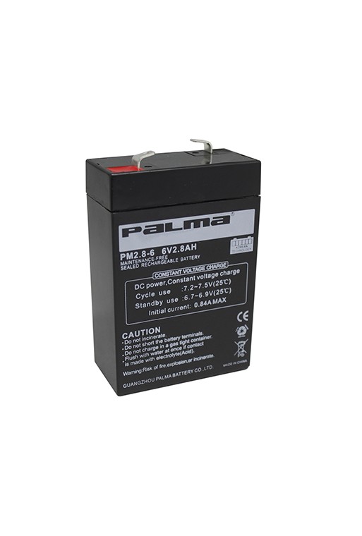 660-1008 Bateria Recargable Sellada de Acido Plomo 6V 2.8A PM2.8-6
