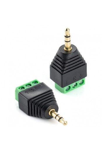 705-041 Adaptador Plug 3.5mm Estéreo a Terminal Atornillable