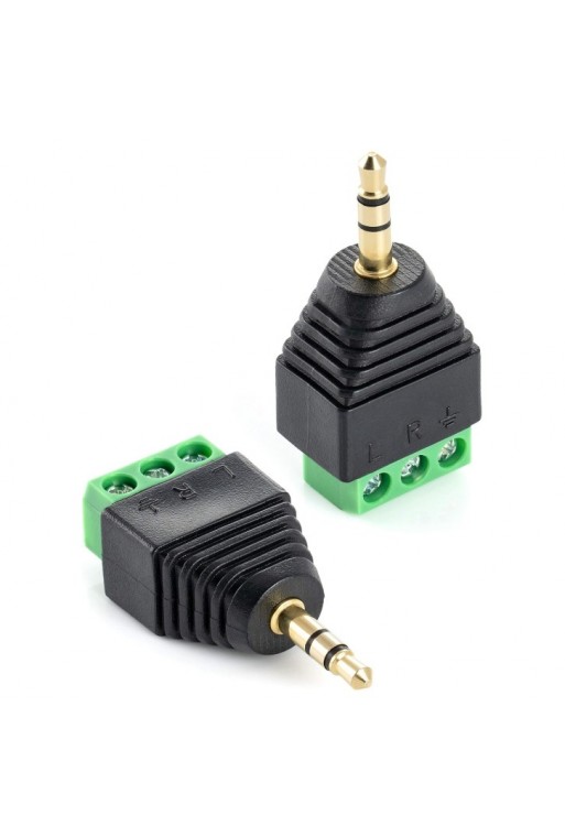 705-041 Adaptador Plug 3.5mm Estéreo a Terminal Atornillable