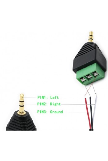705-041 Adaptador Plug 3.5mm Estéreo a Terminal Atornillable