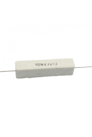 R470E-10W Resistencia de Alambre 470 Ohms 10W
